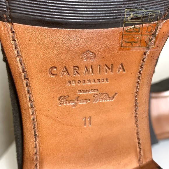 Carmina Shoemakers Jodhpur Boots 865 Rain Men's UK 11 US 12 Gray Suede Buckle - Picture 6 of 8